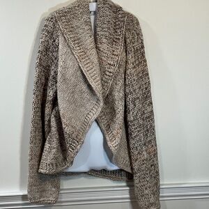 Elsamanda Italy Women's Brown Knit Sweater L